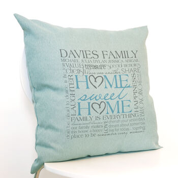 Personalised Home Sweet Home Cushion, 2 of 3
