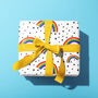 Rainbow Wrapping Paper, Rainbow Spotty Gift Wrap, thumbnail 2 of 4