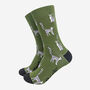 Lemur Bamboo Socks Men's Khaki Green, thumbnail 1 of 4