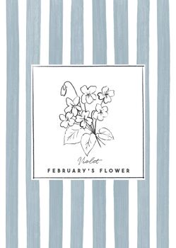 Birth Month Flower Gift Print, 8 of 12