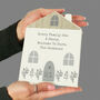 Personalised Grey Wooden House Ornament, thumbnail 1 of 6