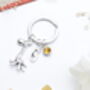 Personalised Giraffe Keyring Cute Animal Keyring, Daughter Gift, thumbnail 5 of 9