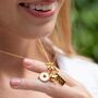 Teapot Charm Necklace, Sterling Silver Or Gold Plated, thumbnail 8 of 9