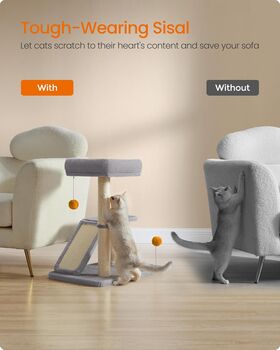 Cat Scratcher With Bed And Rotating Ramp For Small Cats, 5 of 7