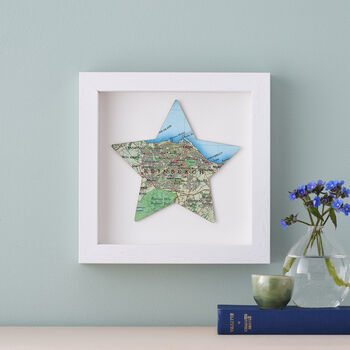 Personalised Map Star Print Graduation Gift, 4 of 6