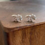 Sterling Silver Autumn Maple Leaf Dainty Earrings, thumbnail 6 of 11