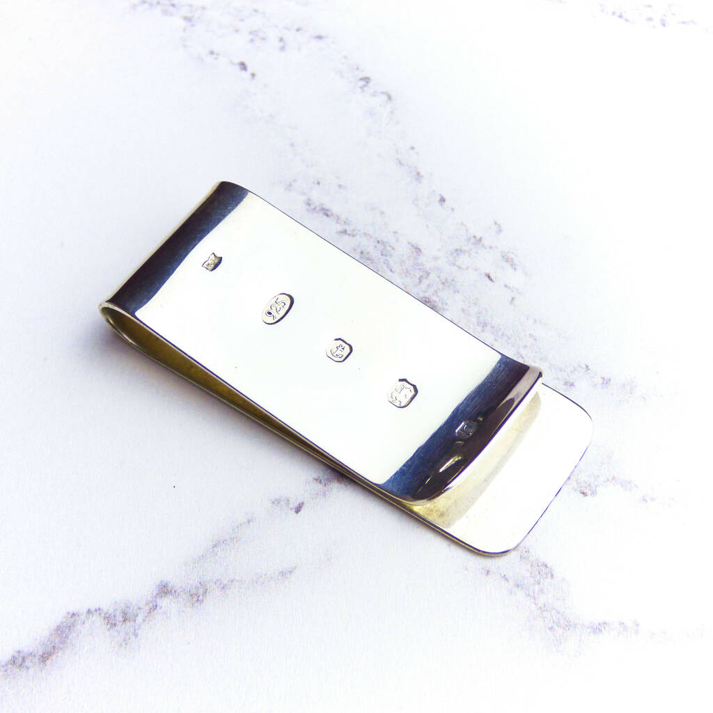 Personalised Sterling Silver Money Clip, 1 of 5
