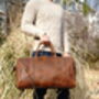 Genuine Leather Holdall, thumbnail 5 of 12