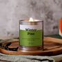 Winter Pine Wood Wick Christmas Candle, thumbnail 1 of 7