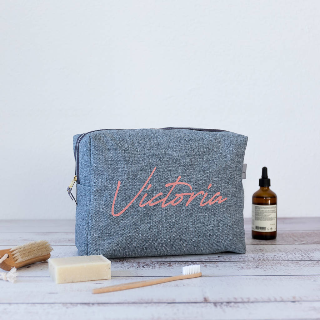 Personalised Signature Luxury Wash Bag By Love Lammie & Co ...