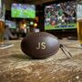 Personalised Brown Vintage Leather Rugby Ball Keyring, thumbnail 6 of 10