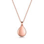 Teardrop Urn Ashes Necklace – 18 K Rose Gold Plate, thumbnail 1 of 6