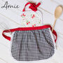 Cute Cotton Kitchen Apron For Women And Kids, thumbnail 4 of 12