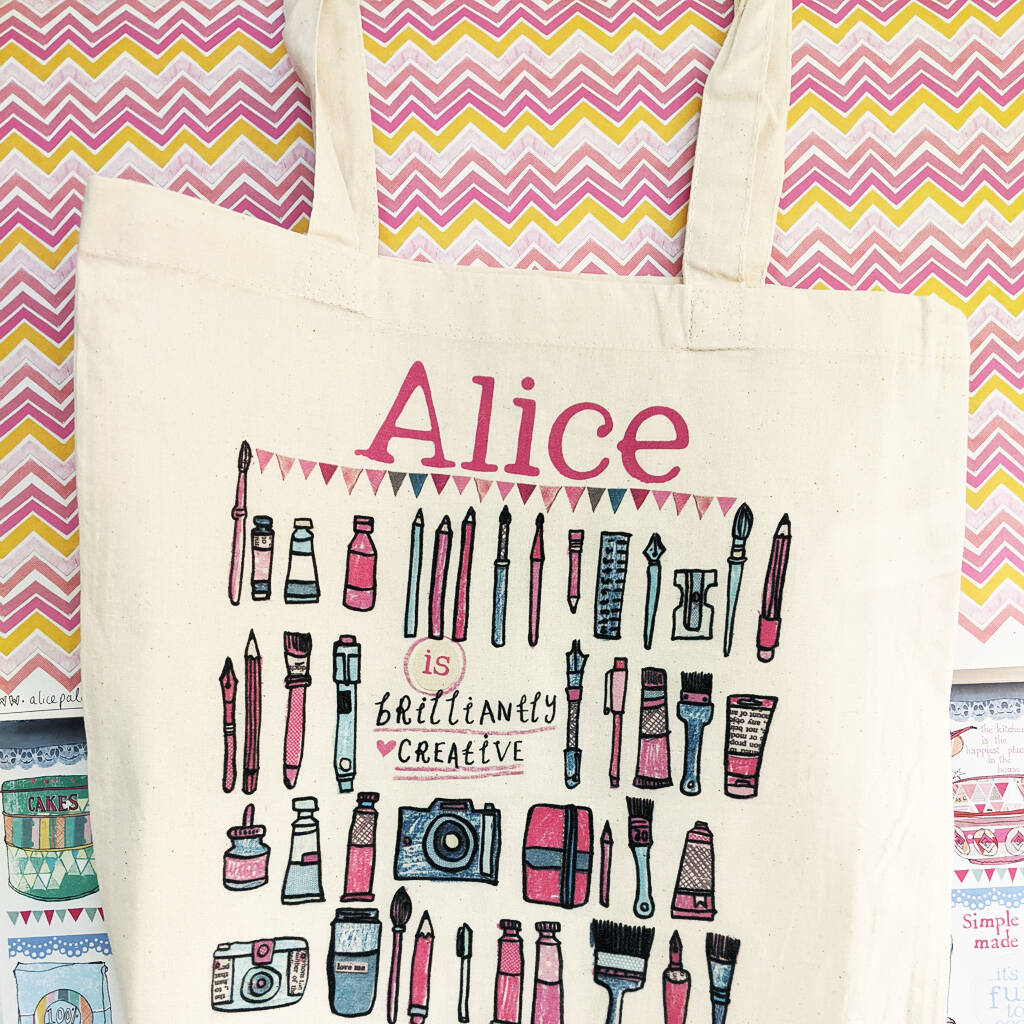 Personalised Brilliantly Creative Bag By Alice Palace