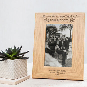 Personalised Father Of The Bride Wedding Photo Frame, 6 of 9