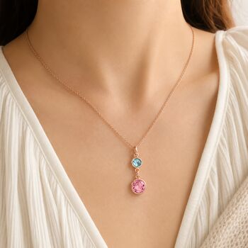 Personalised Create Your Own Mother And Children Birthstones Necklace, 5 of 10