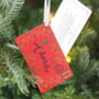Personalised Letter From Father Christmas Decoration, thumbnail 1 of 5