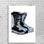 Snowboard Boots Art Print, thumbnail 2 of 4
