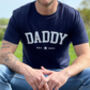 Personalised Daddy Dad Established Organic T Shirt, thumbnail 2 of 3