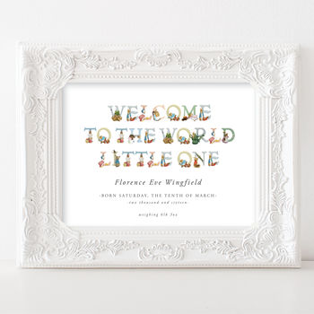 Beatrix Potter New Baby Print | Welcome To The World, 2 of 2