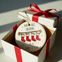 Personalised First Christmas As A Family Of Four Bauble, thumbnail 5 of 8