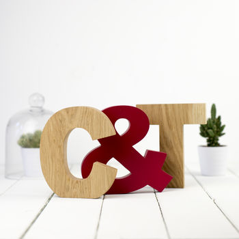 Wooden Letters Contemporary Oak, 4 of 8