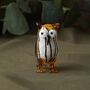 Glass Owl Hand Blown Ornament In Gift Box, thumbnail 1 of 3