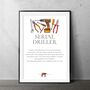 Fun Diy Handyman A4 Wall Art Print Serial Driller Gift, thumbnail 2 of 2