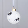 Horse Bone China Bauble Decorations, thumbnail 4 of 7