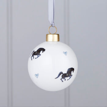 Horse Bone China Bauble Decorations, 4 of 7