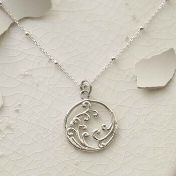 Sterling Silver Wild Waves Necklace, 5 of 7