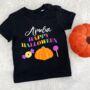 Personalised Bright Halloween Kids T Shirt, thumbnail 1 of 2