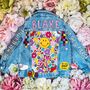 Baby Girl Personalised Hand Painted Denim Jacket, thumbnail 1 of 11