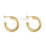 Chunky 14k Gold Or Silver Thick Hoop Earrings, thumbnail 2 of 11