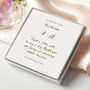 Sterling Silver Music Note Earrings Gift For Music Teacher With Thank You Quote, thumbnail 1 of 6