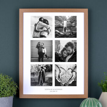 Personalised Six Photos Couples Print, 3 of 8