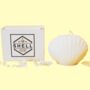 White Jewellery Tray, Earrings And Shell Candle Giftbox, thumbnail 4 of 7