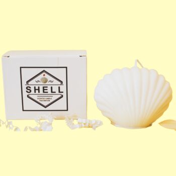 White Jewellery Tray, Earrings And Shell Candle Giftbox, 4 of 7