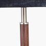Brushed Silver Wood Effect Table Lamp, thumbnail 4 of 8