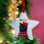 Personalised Party Cat Christmas Tree Decoration, thumbnail 8 of 12