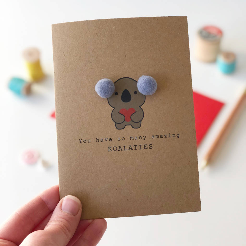 koala love card by miss shelly designs | notonthehighstreet.com