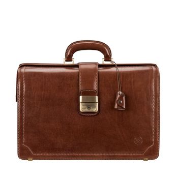Luxury Lawyers Leather Briefcase. 'The Basilio', 5 of 12