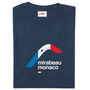 Mirabeau Navy Motorsport T Shirt, thumbnail 2 of 6