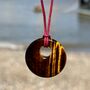 Hope Tiger's Eye Disc Cord Necklace, thumbnail 1 of 5