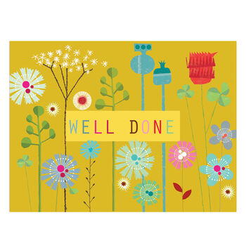 Mini Floral Well Done Card, 2 of 5