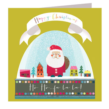 Snowglobe Christmas Greetings Card, 2 of 5