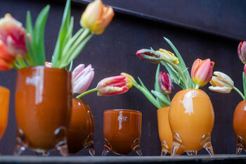 Evita Glass Vase Set Goldluster, 4 of 4