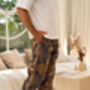 Men's Purple Batik Cotton Trousers, thumbnail 5 of 8