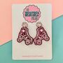 Roller Skate Glitter Earrings *More Colours Available*, thumbnail 3 of 3