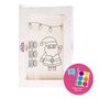 Colour Me In Marshmallow Kit Personalised Gift Ho! Ho! Ho! Design, thumbnail 1 of 8